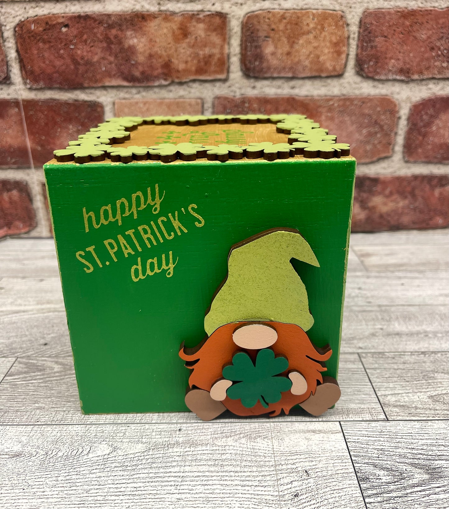 St. Patrick’s Day block wood cutouts, unpainted ready for you to paint