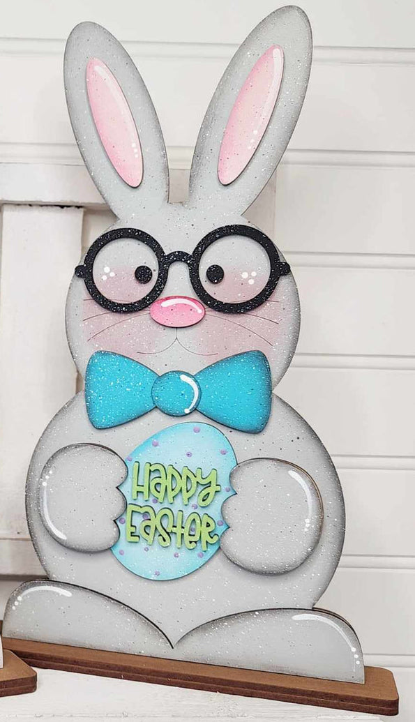Easter Bunny - Large Stander - Boy or Girl - Wood Cutouts unpainted ready for you to paint