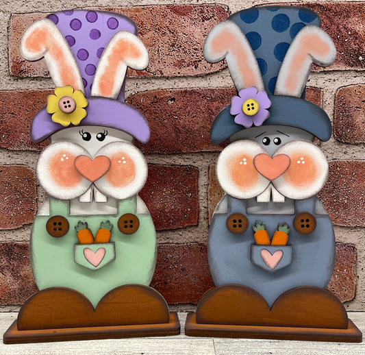 $10.00 Thursday - Large Prim Bunny Stander 2026 $10.00 each - unpainted cutouts ready for you to finish
