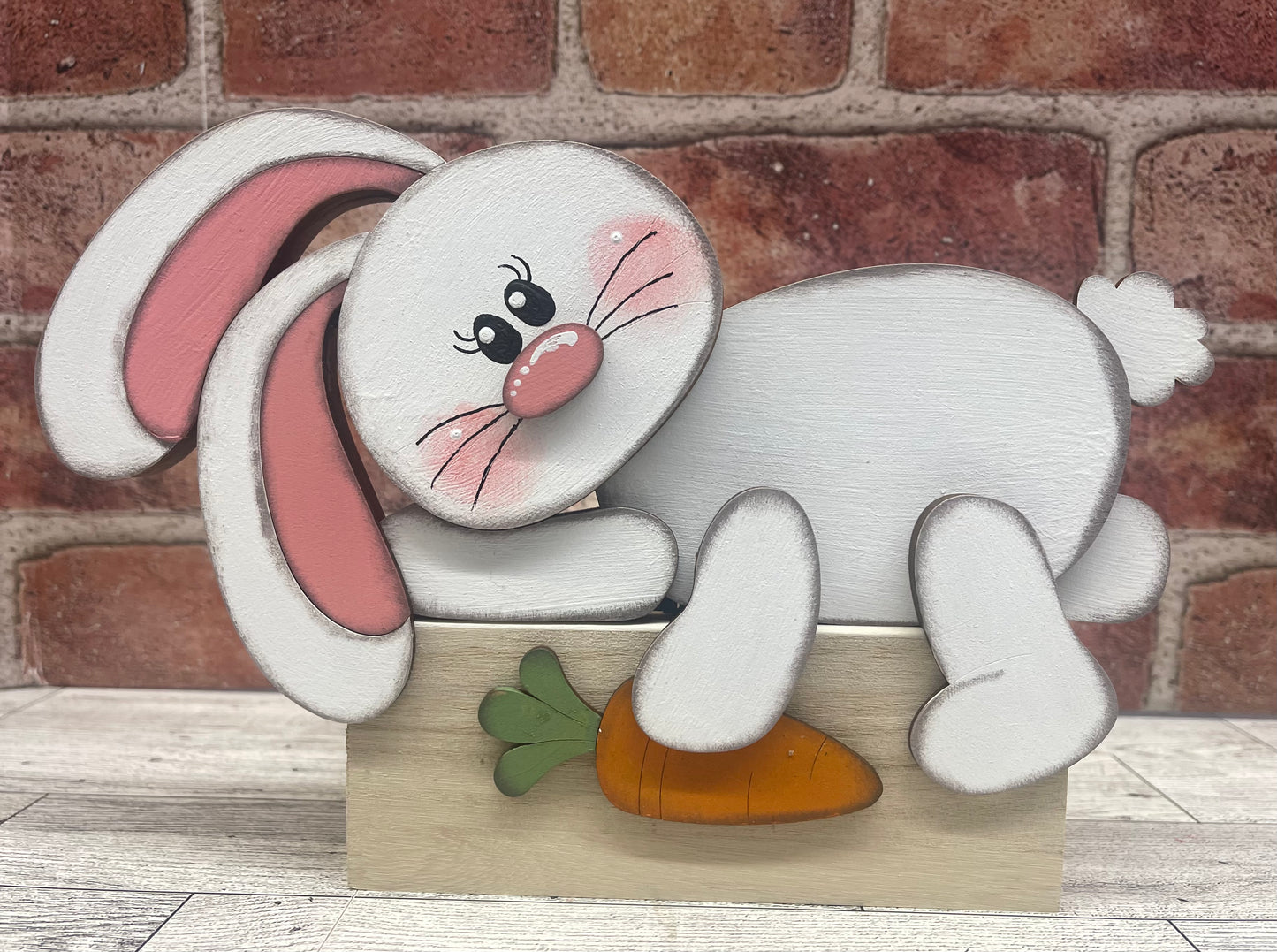 $10.00 Thursday - Floppy Easter Bunny Shelf Sitter Pair - unpainted cutouts ready for you to finish