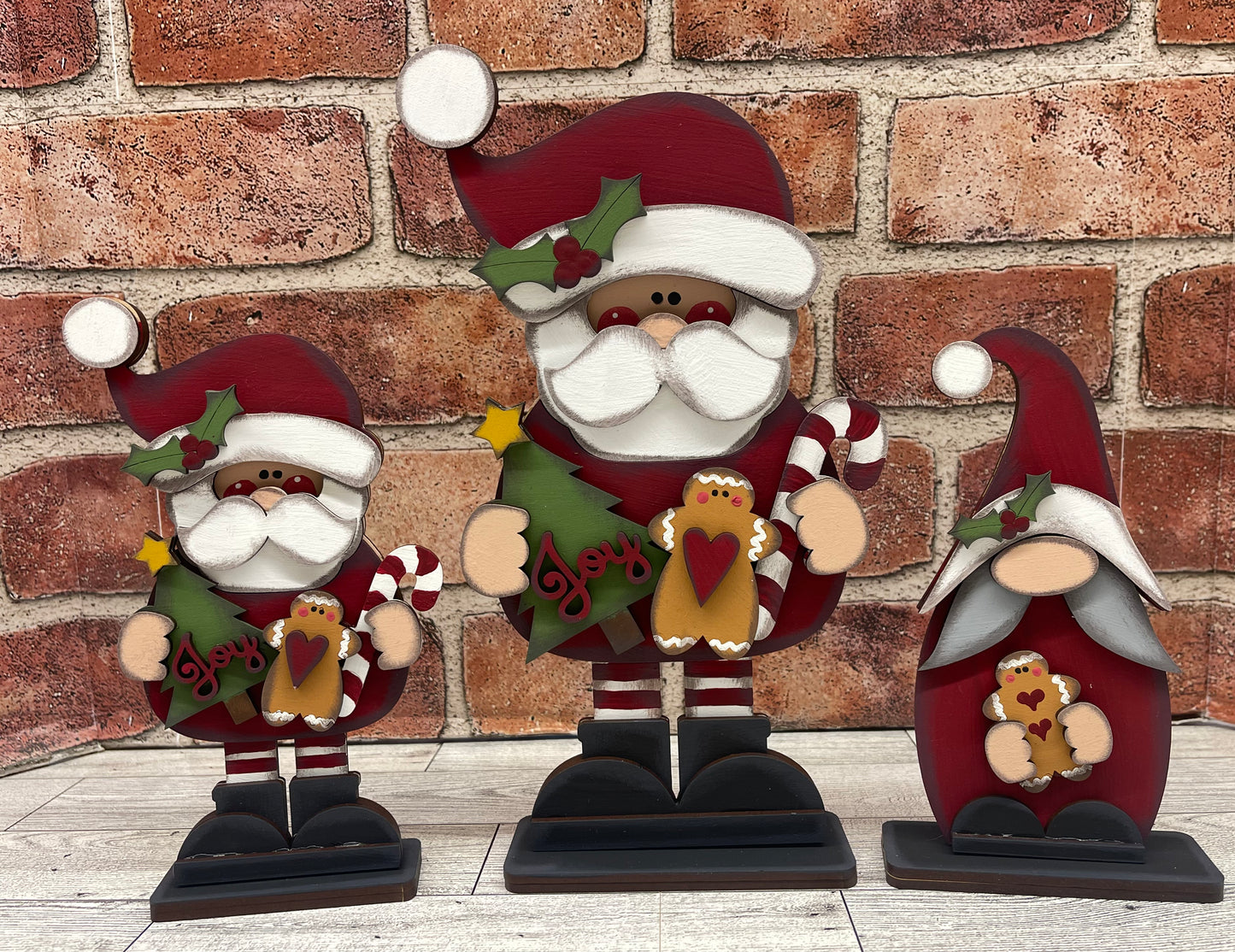 Mini Santa Gnome unpainted cutouts