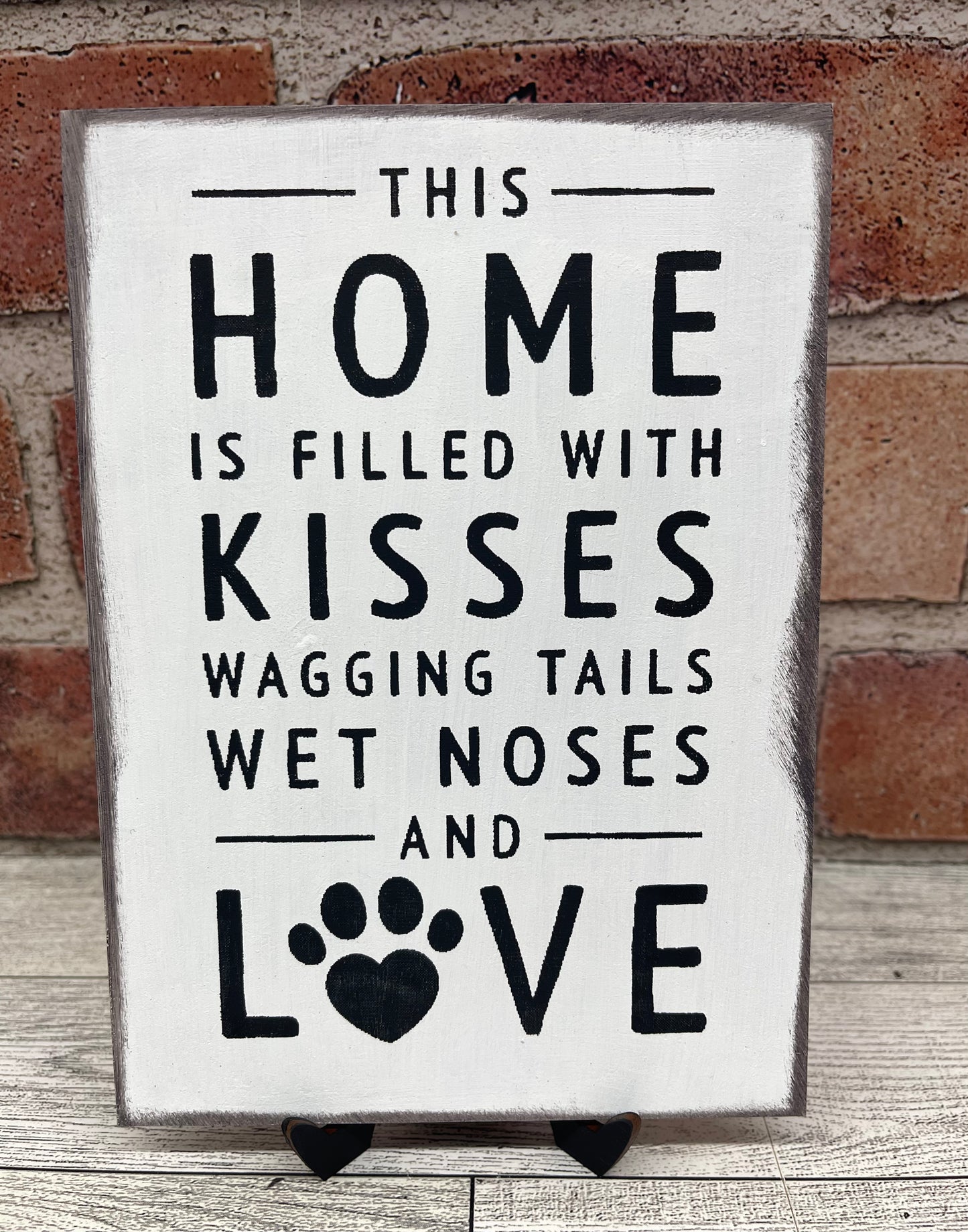 5x7 sign  with easel and sawtooth hangers - unpainted wooden cutouts, ready for you to paint