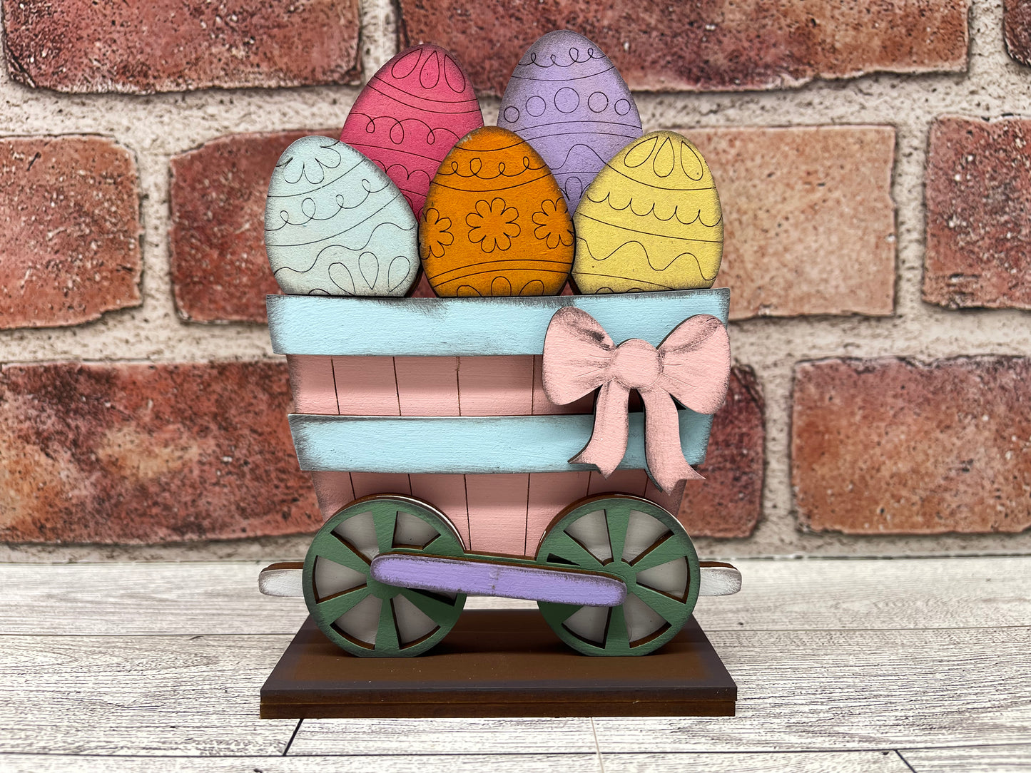 Easter Train - unpainted wood cutouts, ready for you to paint