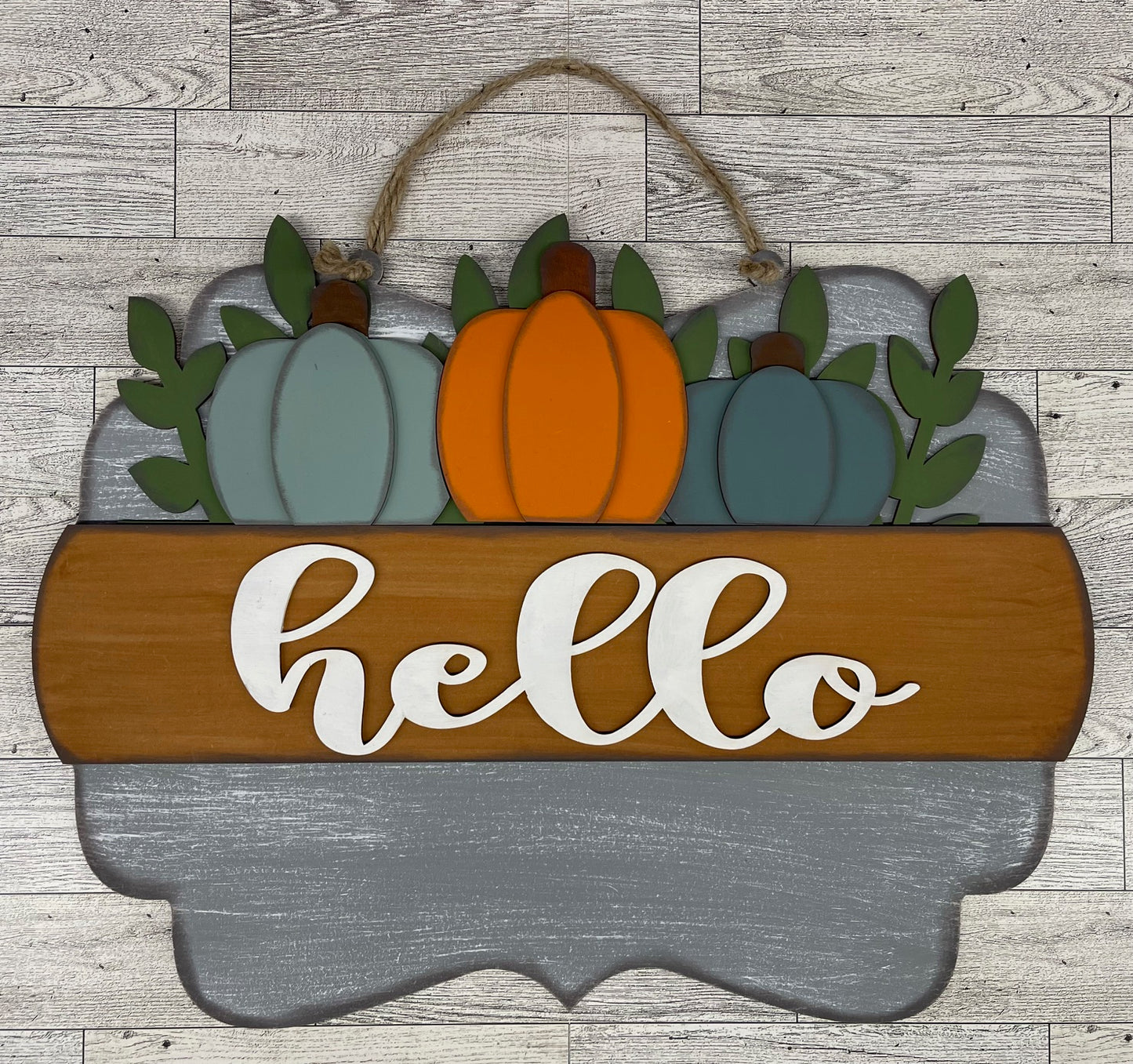 August 2025 Sign insert only - Hello Door Sign Insert only unpainted cutouts - doesn't include the door sign backer