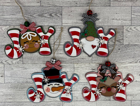 August - Dar's Christmas Craft Club - unpainted wood cutouts, ready for you to paint