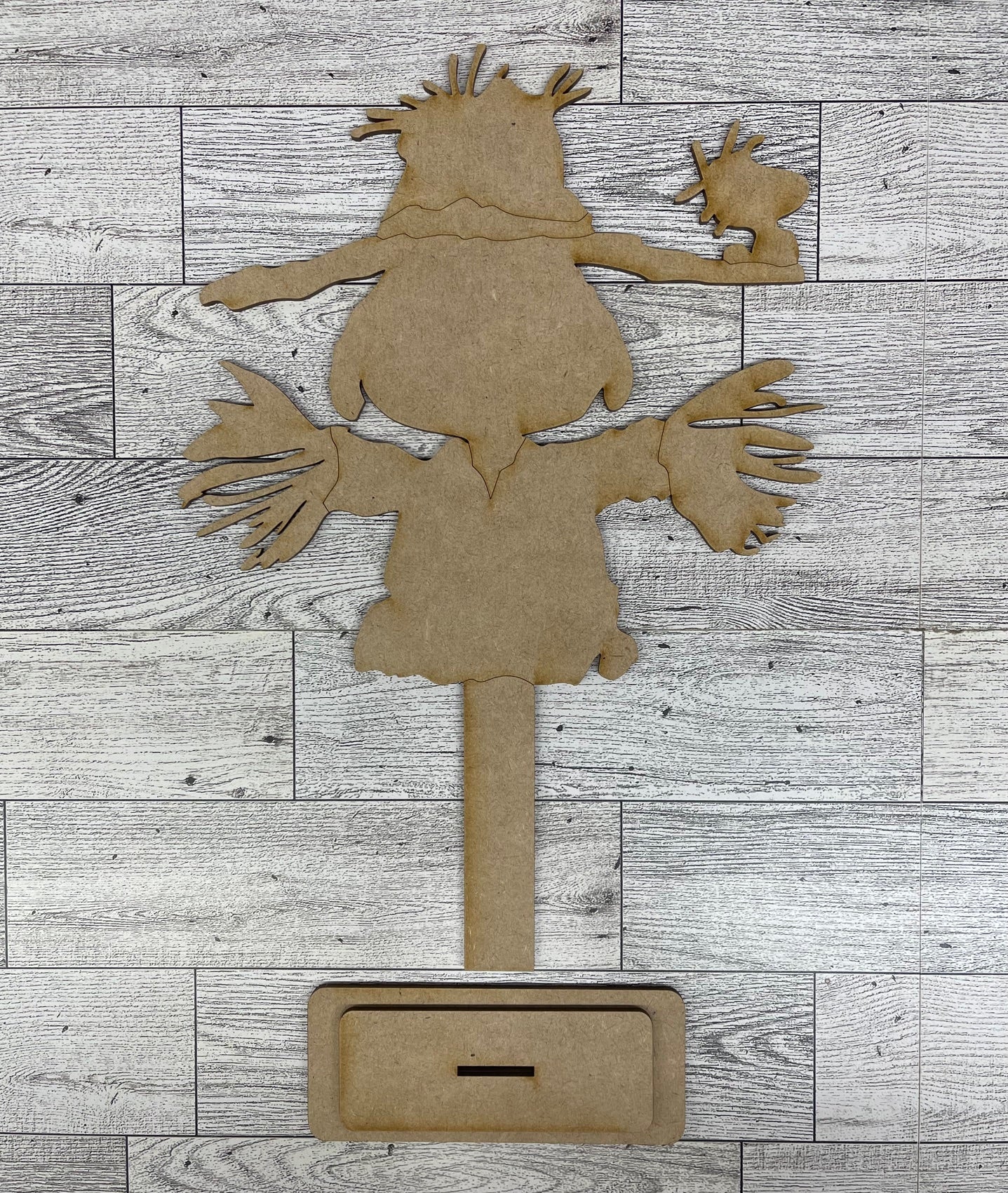 Snoopy Scarecrow - Peanuts Gang Cutout unpainted wood ready for you to paint