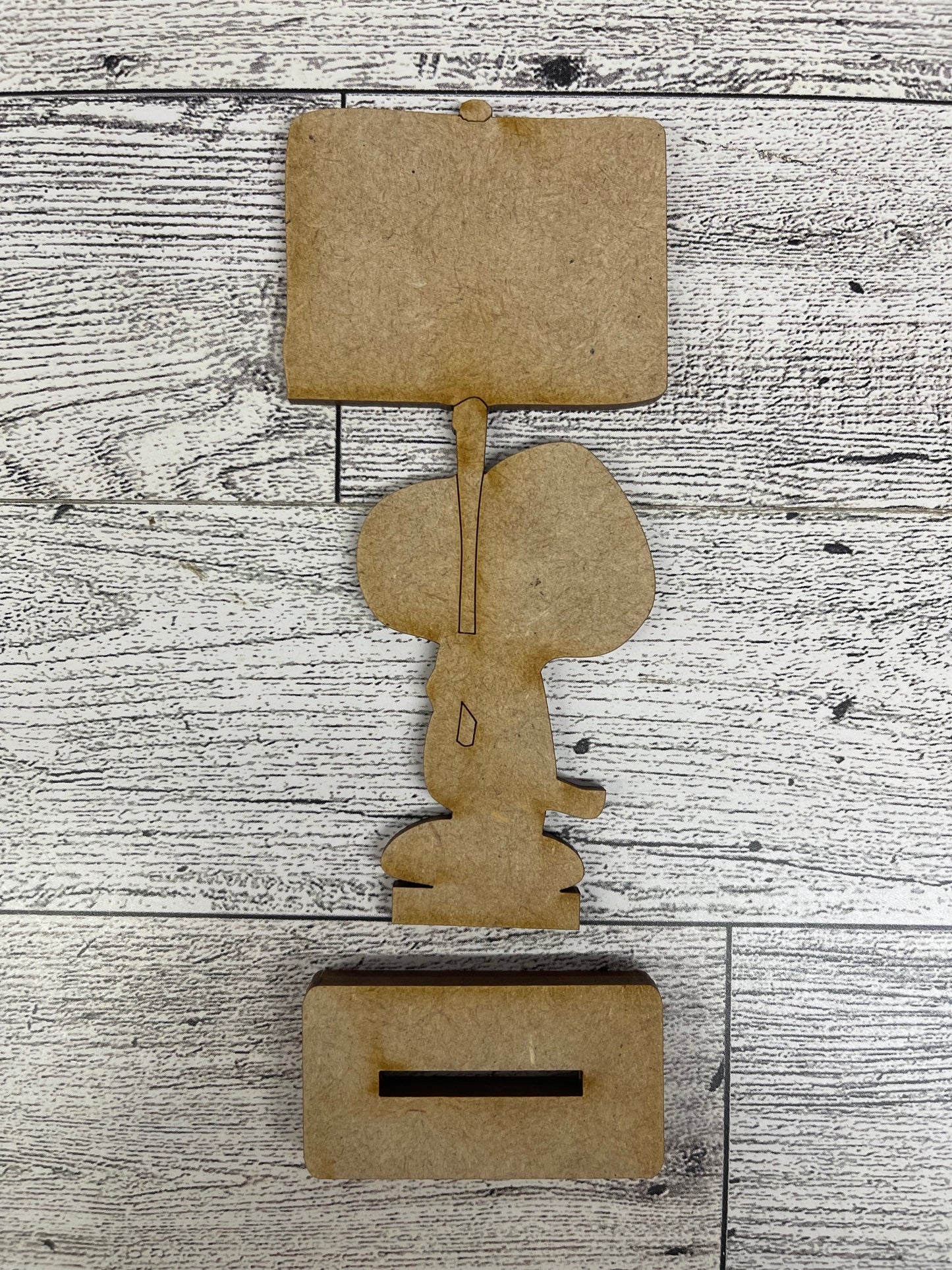 Boo Snoopy & Woodstock - Peanuts Gang Cutout unpainted wood ready for you to paint