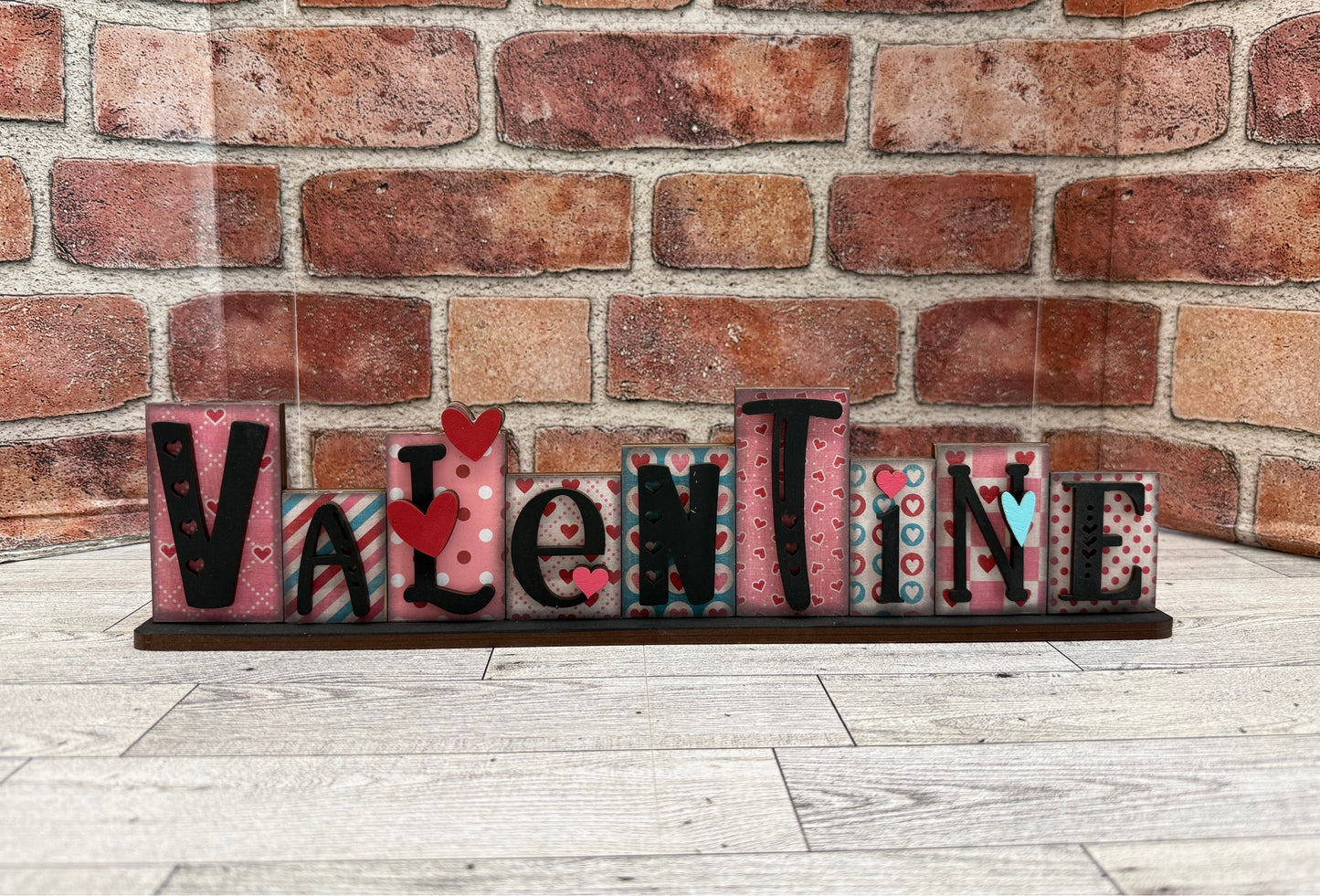 Painted Valentine Word Sign, 15"