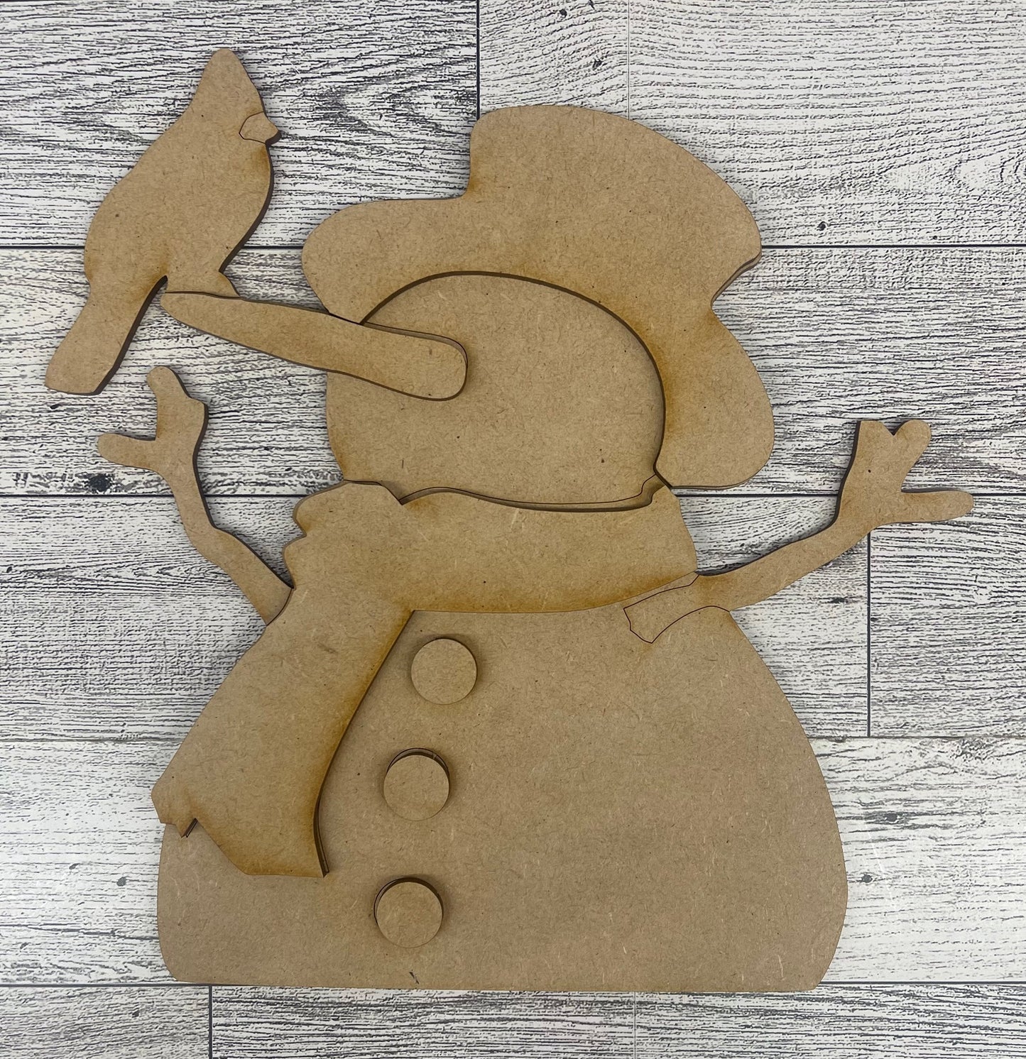 Back Again Someday - Snowman cutouts - unpainted wooden cutouts, ready for you to paint