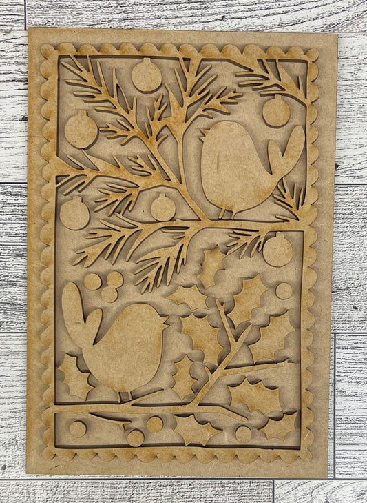 Happy Holidays cutouts - unpainted wooden cutouts, ready for you to paint