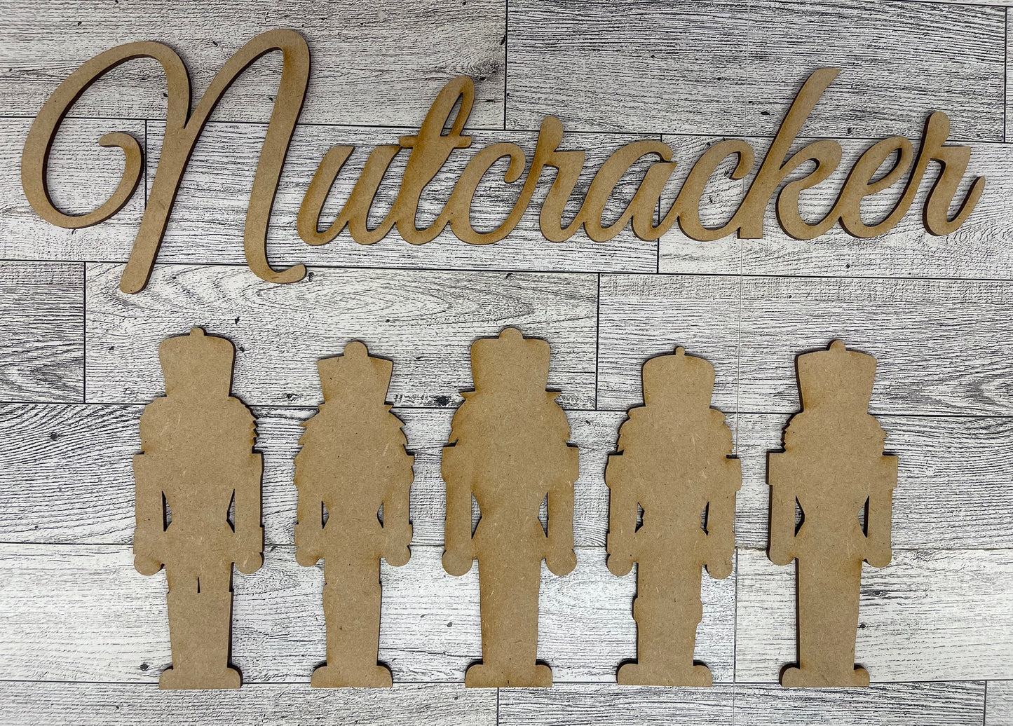Sugar Plum Fair Production - Nutcracker cutouts - unpainted wooden cutouts, ready for you to paint