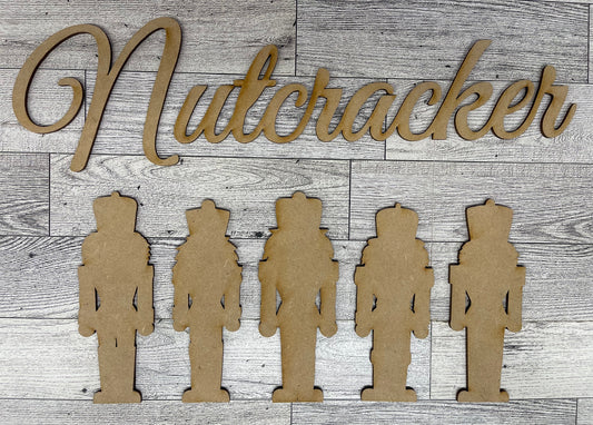 Sugar Plum Fair Production - Nutcracker cutouts - unpainted wooden cutouts, ready for you to paint