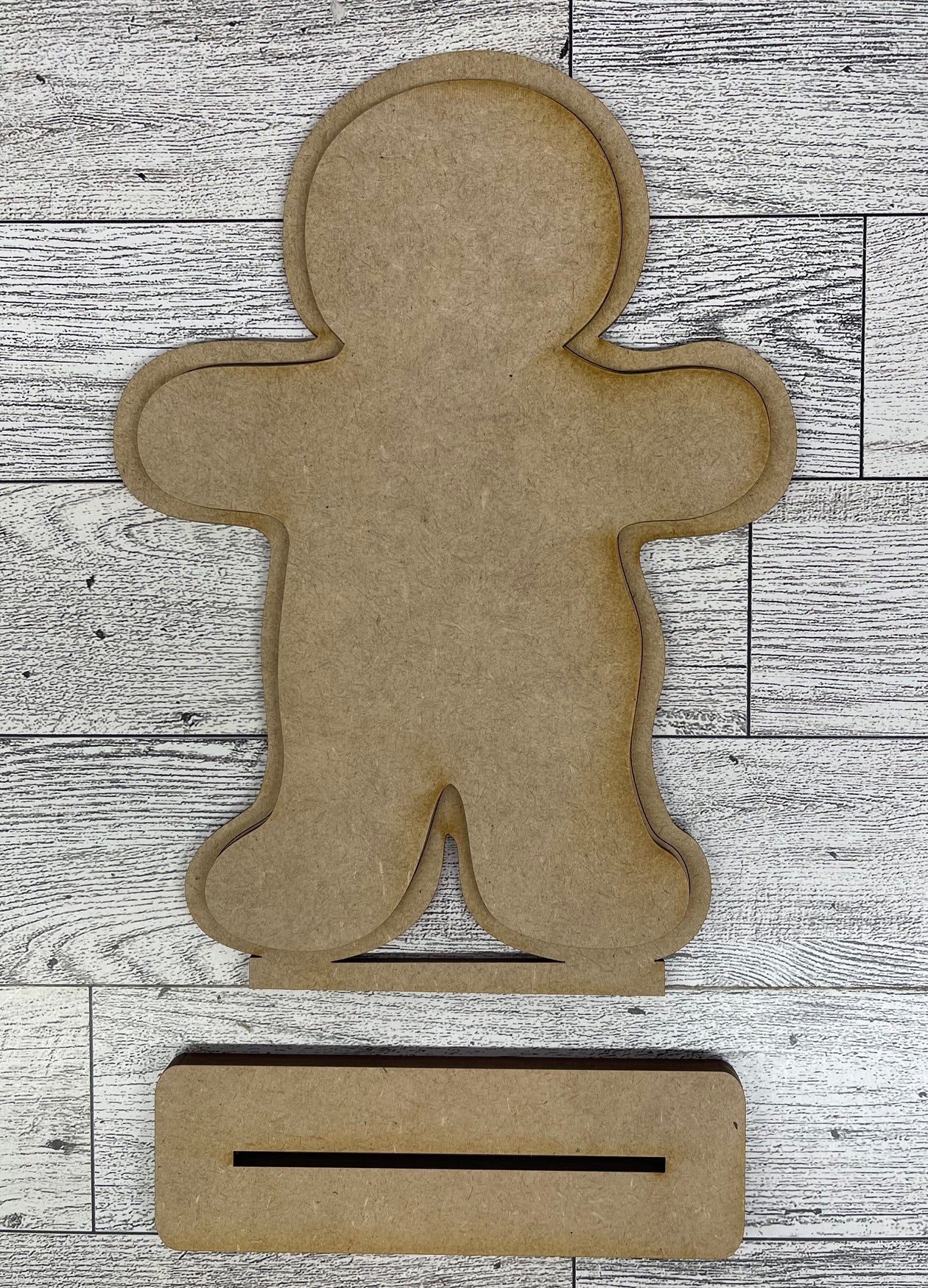 Festive Friends  - Gingerbread or Snowman cutouts - unpainted wooden cutouts, ready for you to paint
