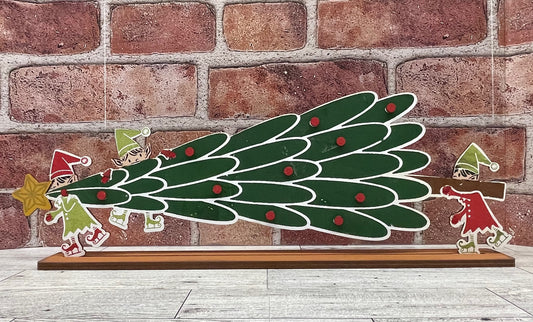 Elf Buddies cutouts - unpainted wooden cutouts, ready for you to paint