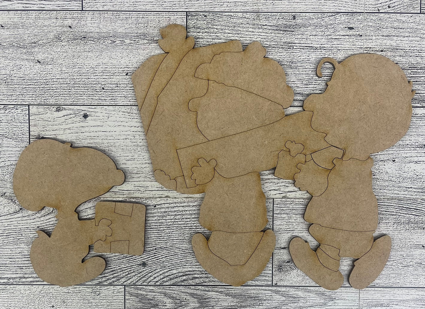 Joy of Giving - Snoopy, Linus & Charlie Brown - Peanuts Gang Cutout unpainted wood ready for you to paint