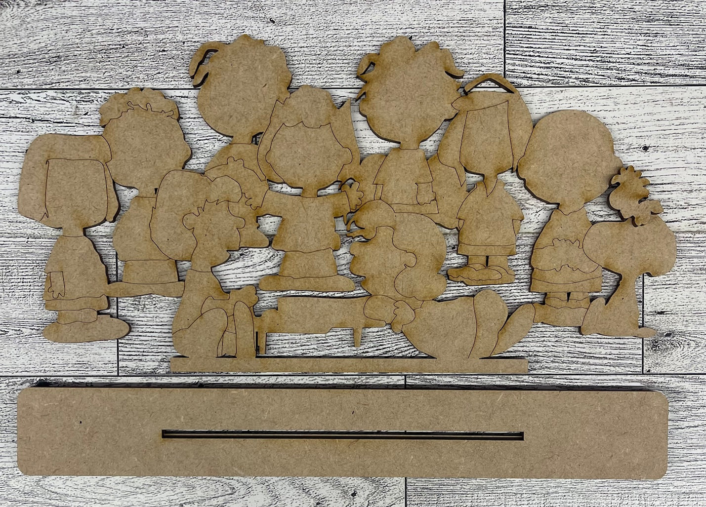 Peanuts Piano Pals - Peanuts Gang Cutout unpainted wood ready for you to paint