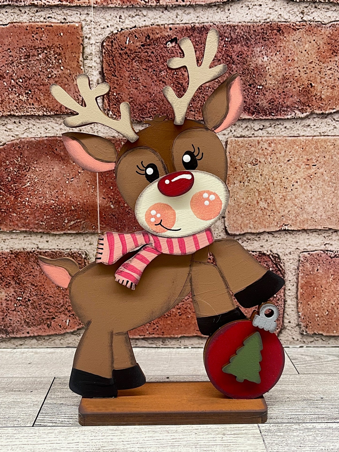 November- Add On Reindeer set of 4 Stander - unpainted wood cutouts, ready for you to paint