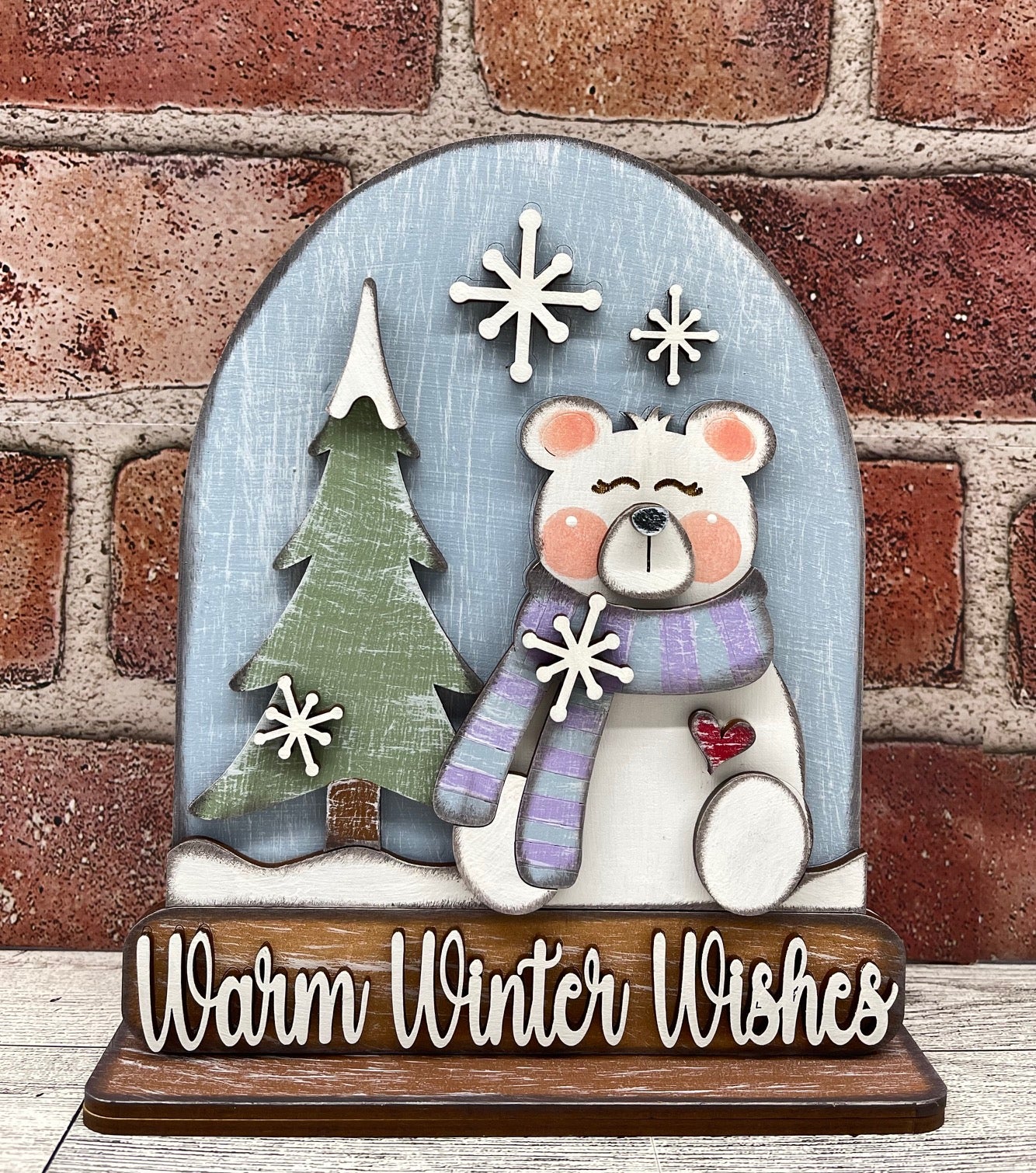 December - Dar's Christmas Craft Club - unpainted wood cutouts, ready for you to paint