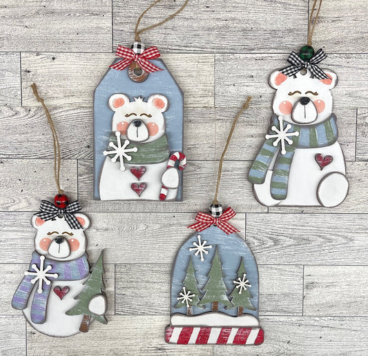 December - Dar's Christmas Craft Club - unpainted wood cutouts, ready for you to paint