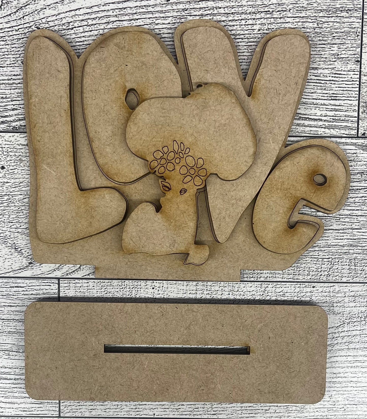 Peanuts Valentines Snoopy Love Cutouts or Stander - unpainted wood ready for you to paint