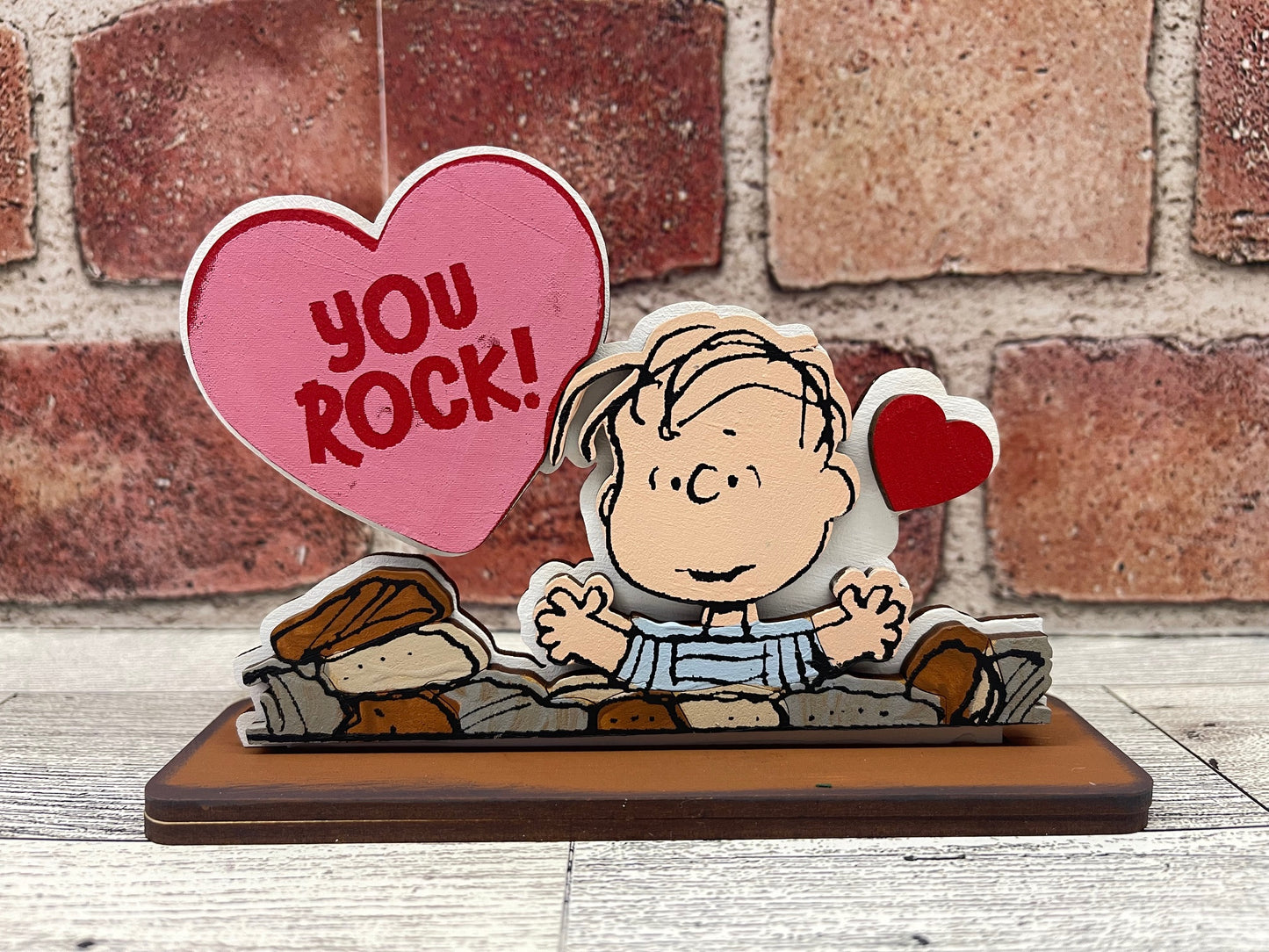 Peanuts Valentines and Standers Cutouts set of 4 unpainted wood ready for you to paint