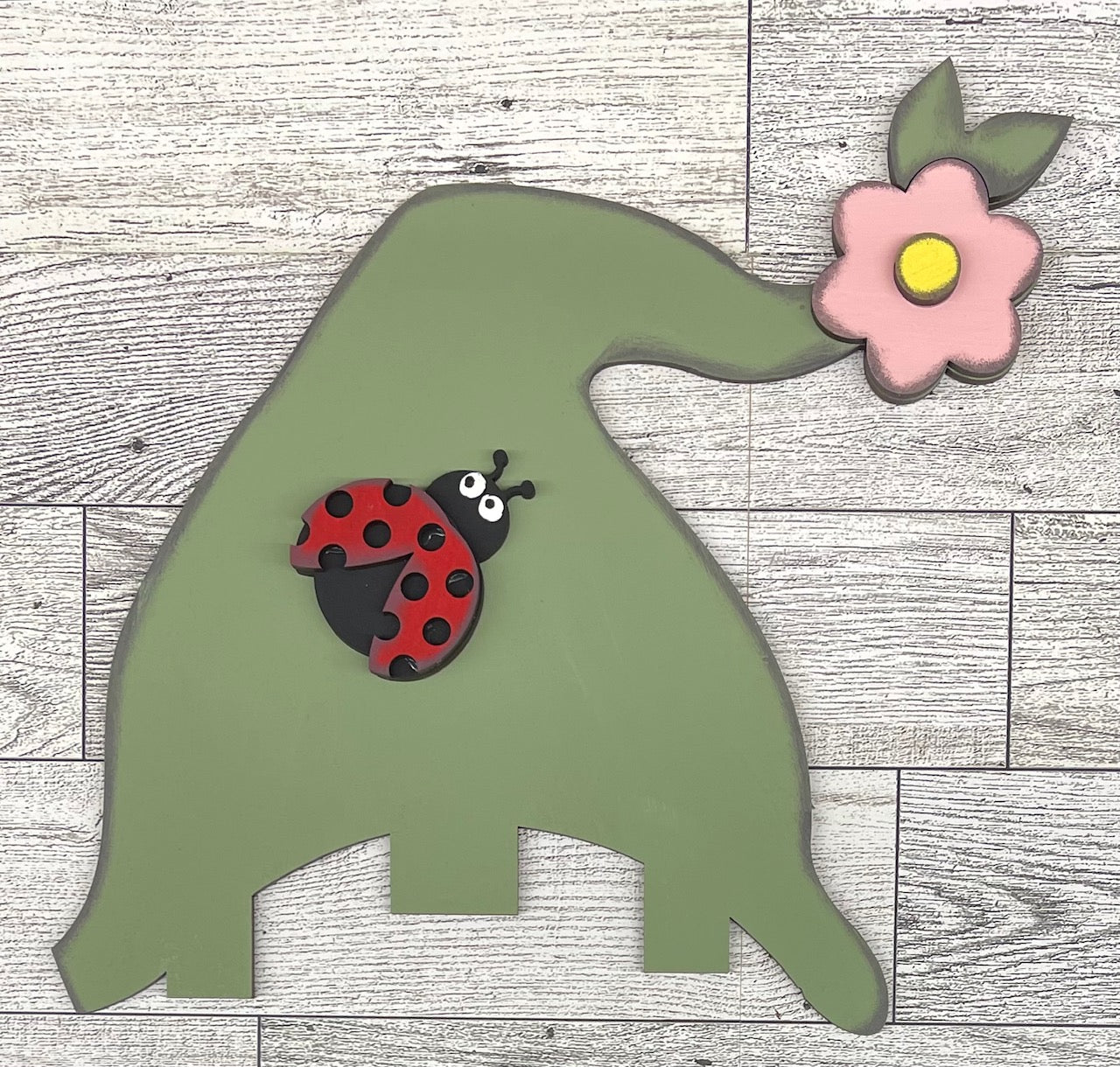 Spring Gnome  Changeable Door Sign cutouts - unpainted wooden cutouts, ready for you to paint