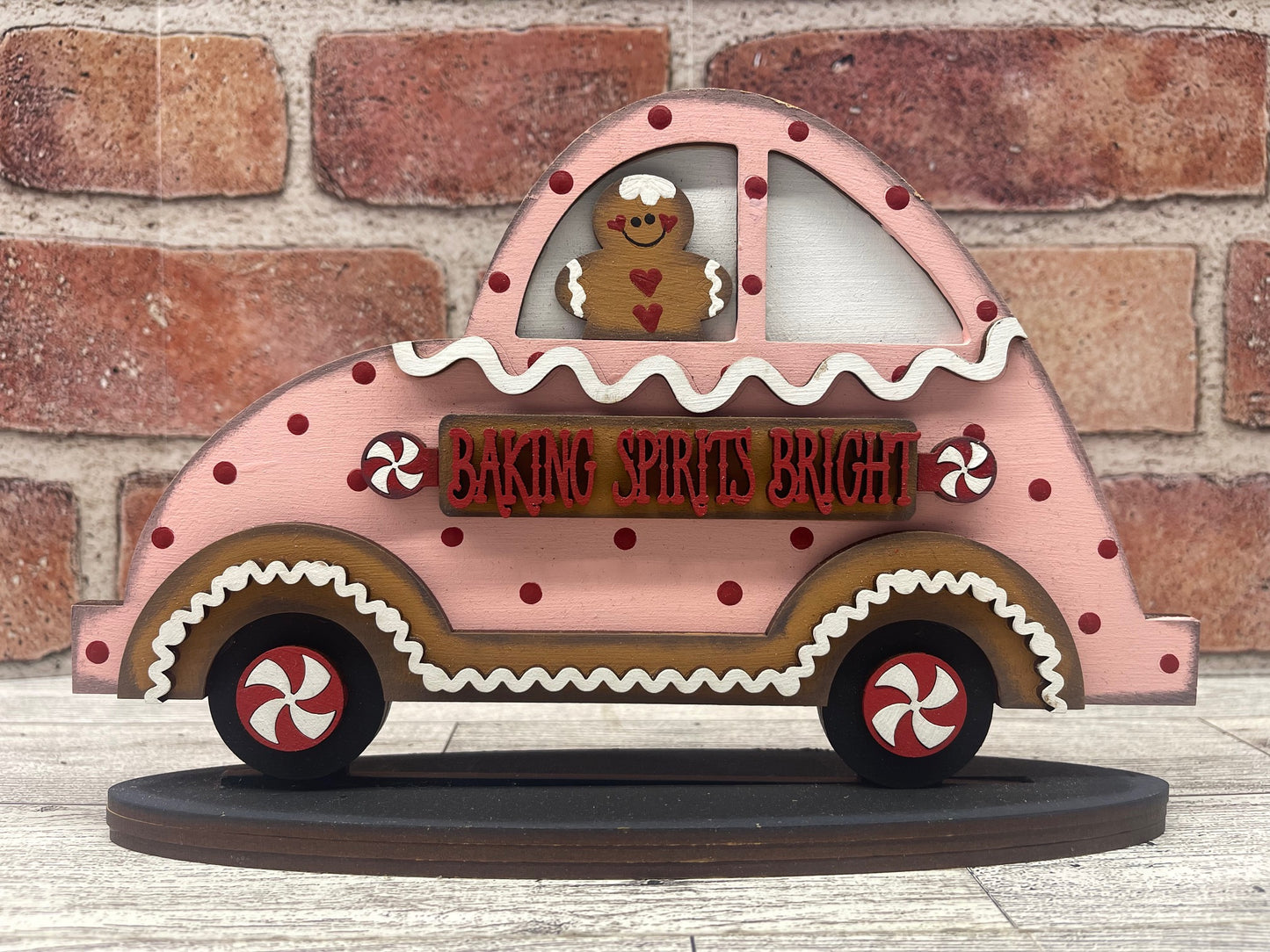Painted Valentines Gingerbread Car