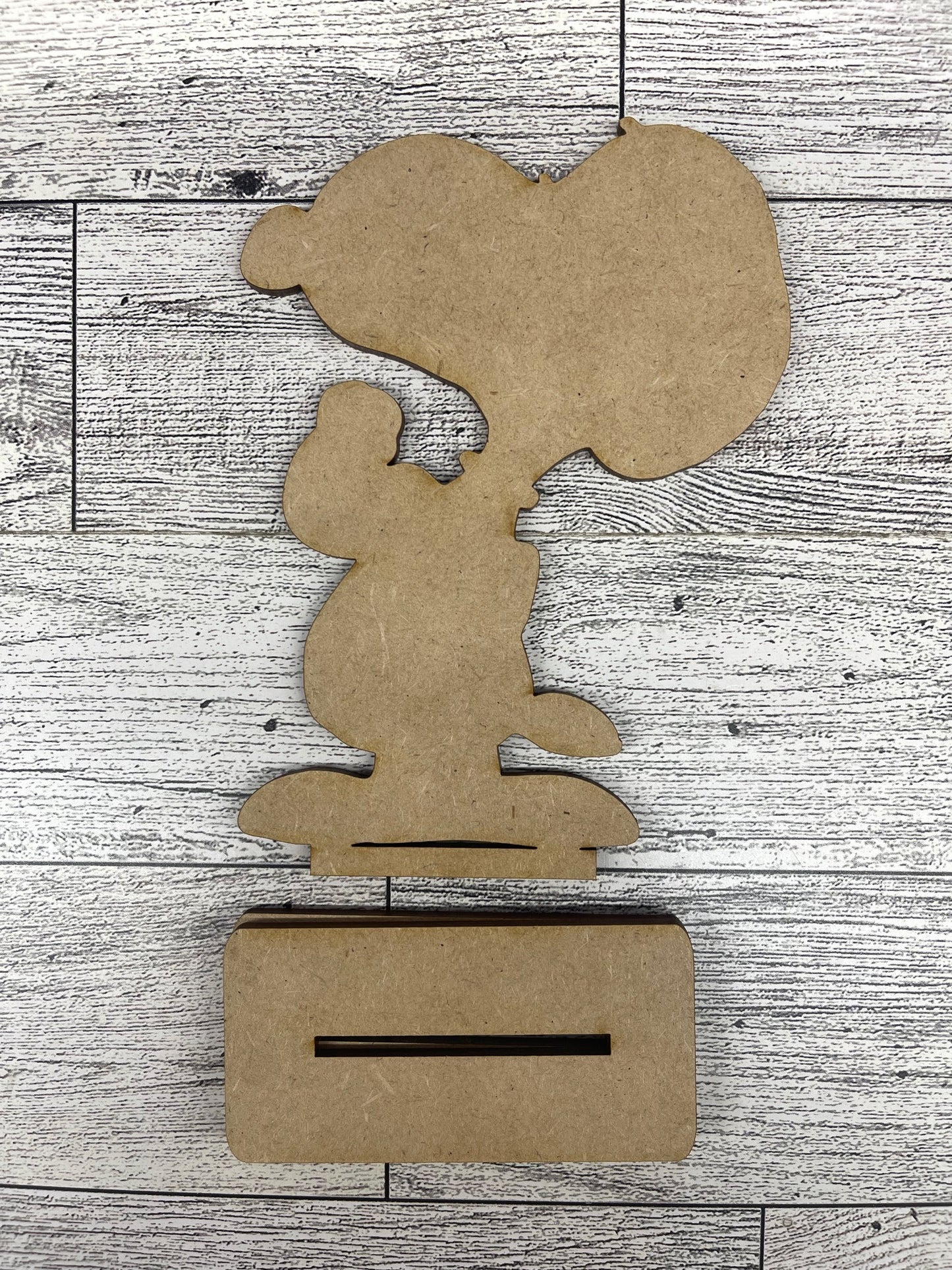 Snoopy Raw Strength & Courage Sign cutouts - unpainted wood ready for you to paint