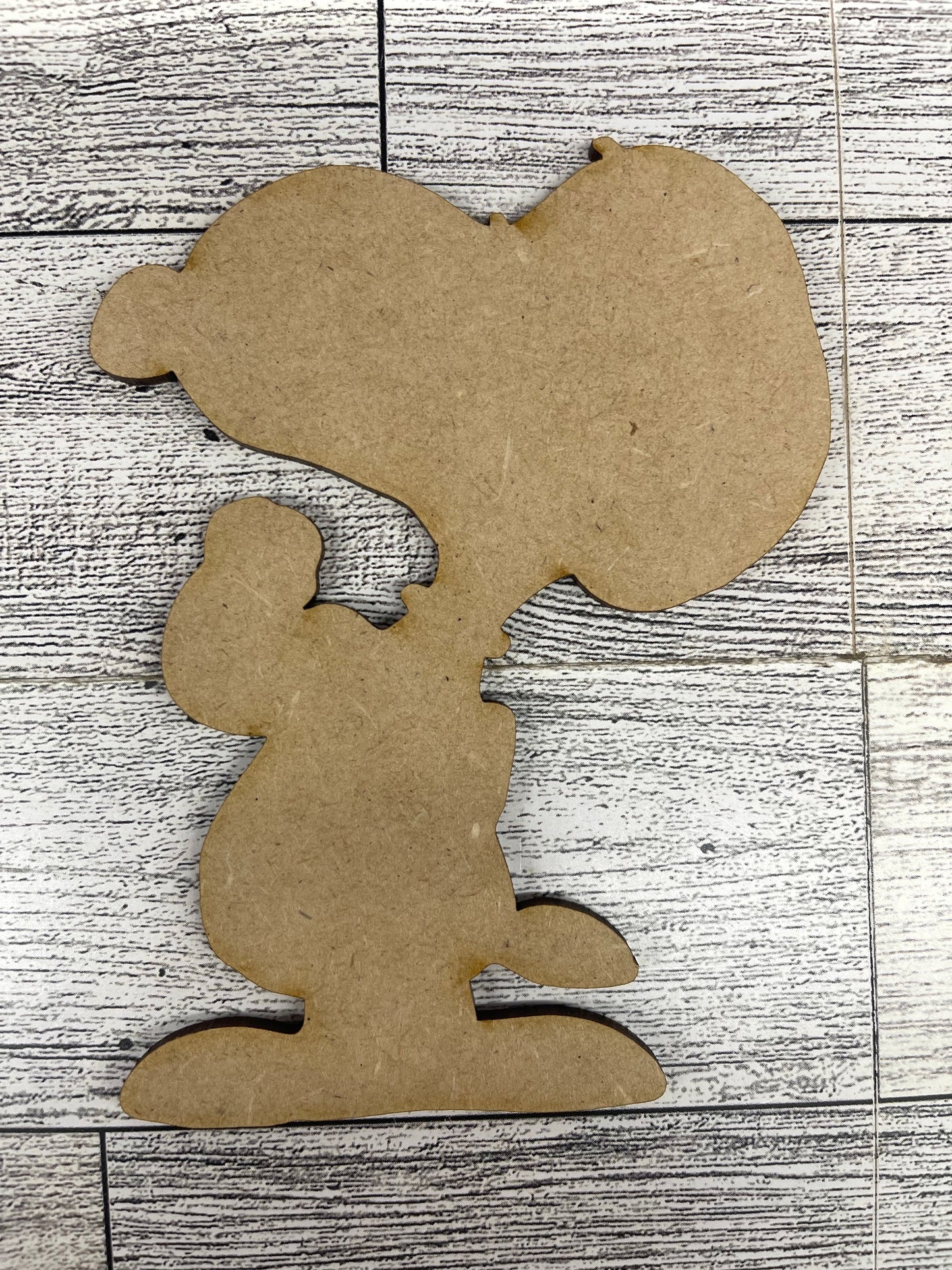 Snoopy Raw Strength & Courage Sign cutouts - unpainted wood ready for you to paint