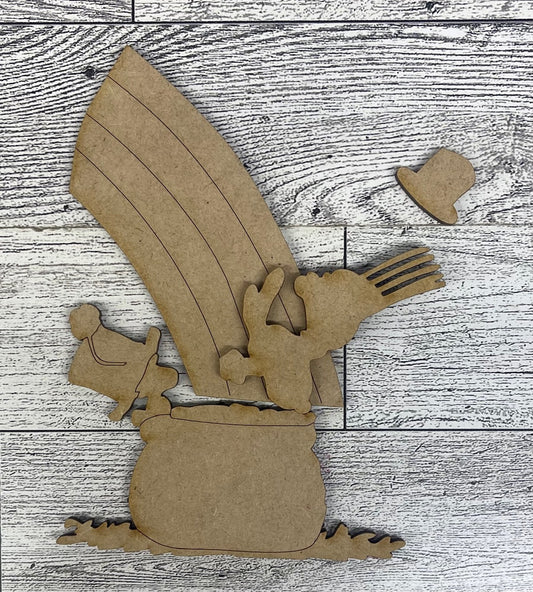 Pot of Gold Peanuts 2026 - unpainted wood ready for you to paint