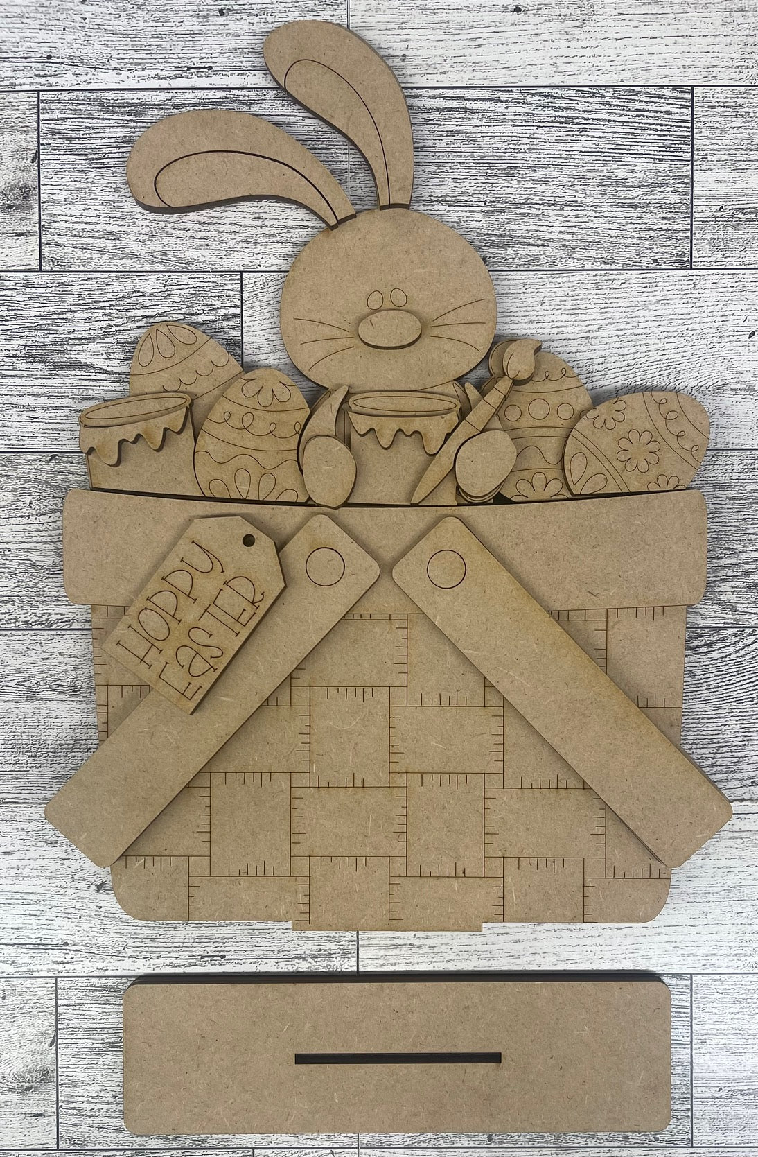 NEW Reversible Farm Picnic Basket for inserts 2026 - cutouts unpainted ready for you to finish