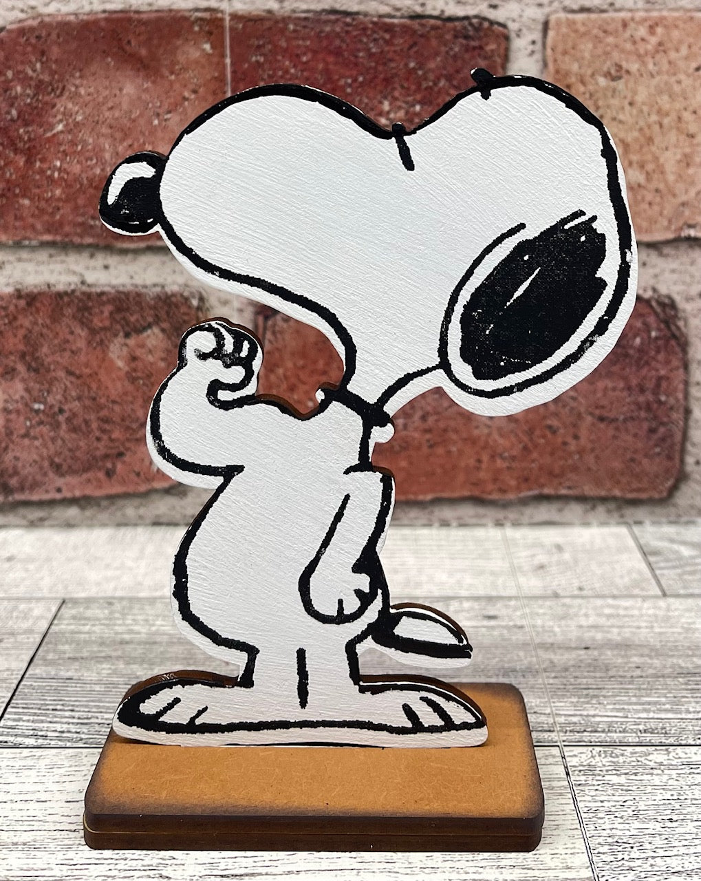 Snoopy Raw Strength & Courage Sign cutouts - unpainted wood ready for you to paint