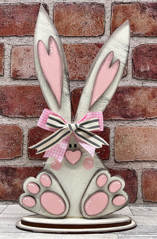 Vintage Easter Bunny Stander 2026 - Wood Cutouts unpainted ready for you to paint