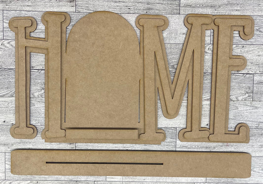 Home Arch Frame cutouts - unpainted wooden cutouts, ready for you to paint