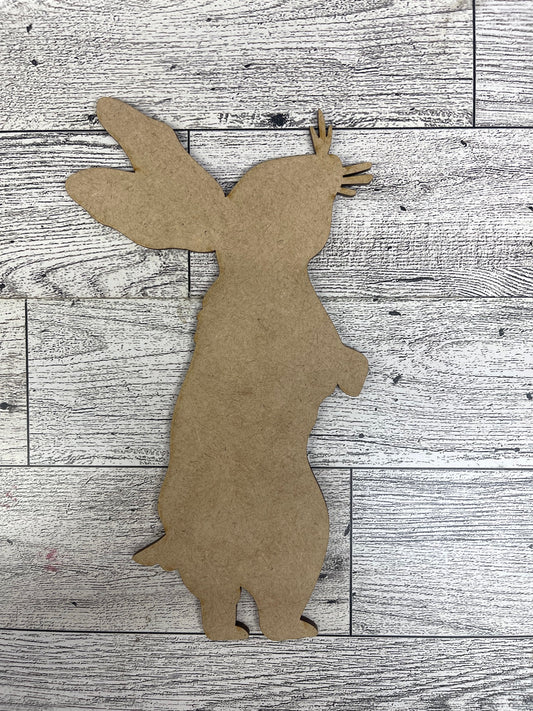 The Greatest Gift of Easter is Hope - Bunny cutouts and sign with sawtooth hangers - unpainted wooden cutouts, ready for you to paint