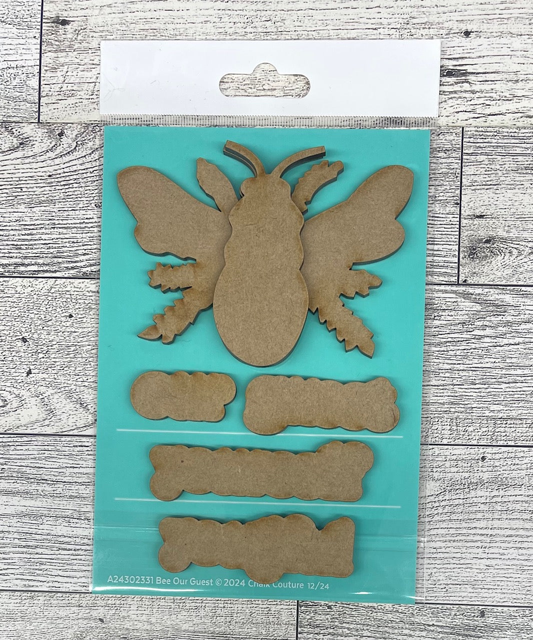 Bee Our Guest Cutouts, unpainted wooden cutouts - ready for you to paint