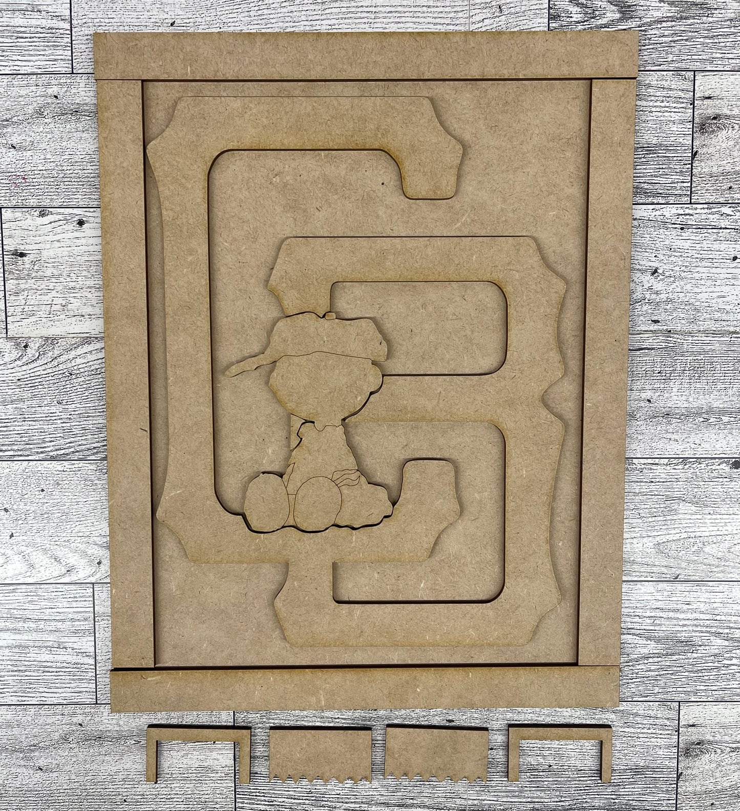 Peanuts - Charlie Brown Play Ball - Cutout unpainted wood ready for you to paint