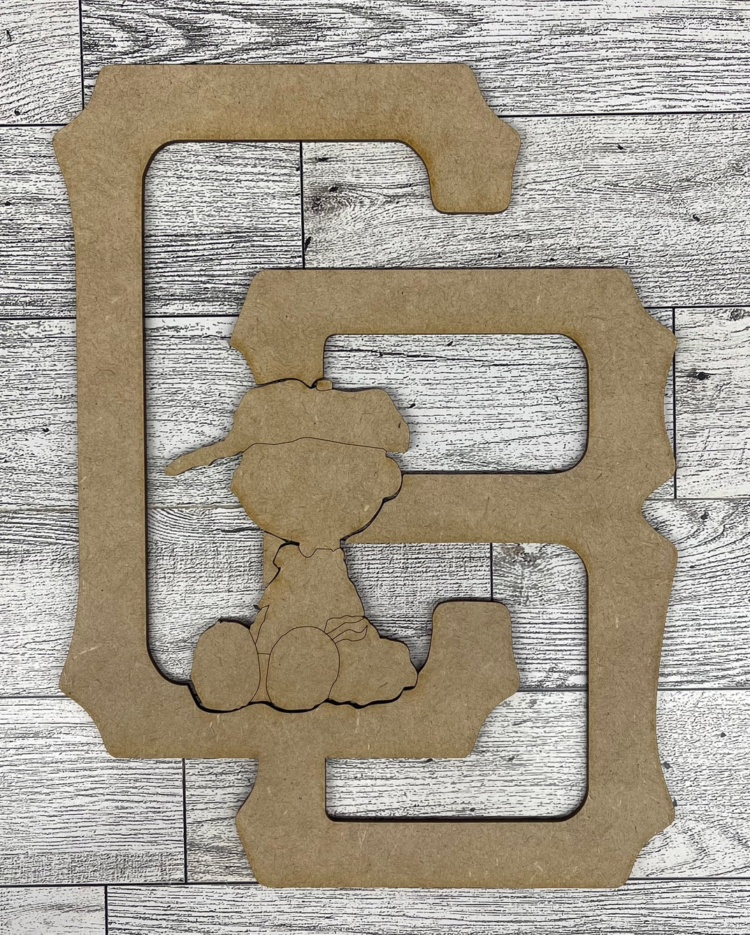 Peanuts - Charlie Brown Play Ball - Cutout unpainted wood ready for you to paint