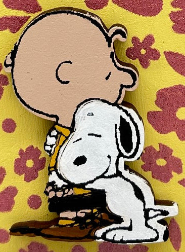 Peanuts Charlie Brown & Snoopy Eggcellent Friends - unpainted wood ready for you to paint