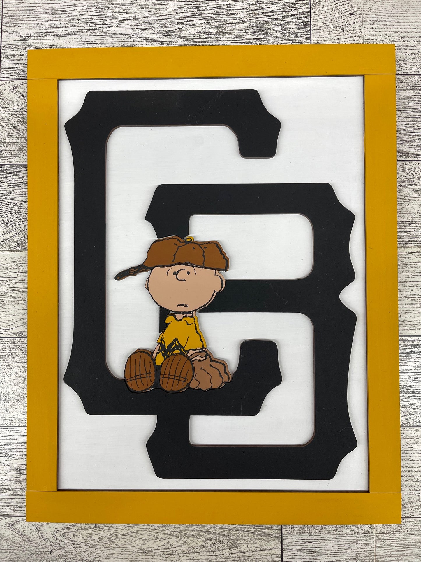 Peanuts - Charlie Brown Play Ball - Cutout unpainted wood ready for you to paint