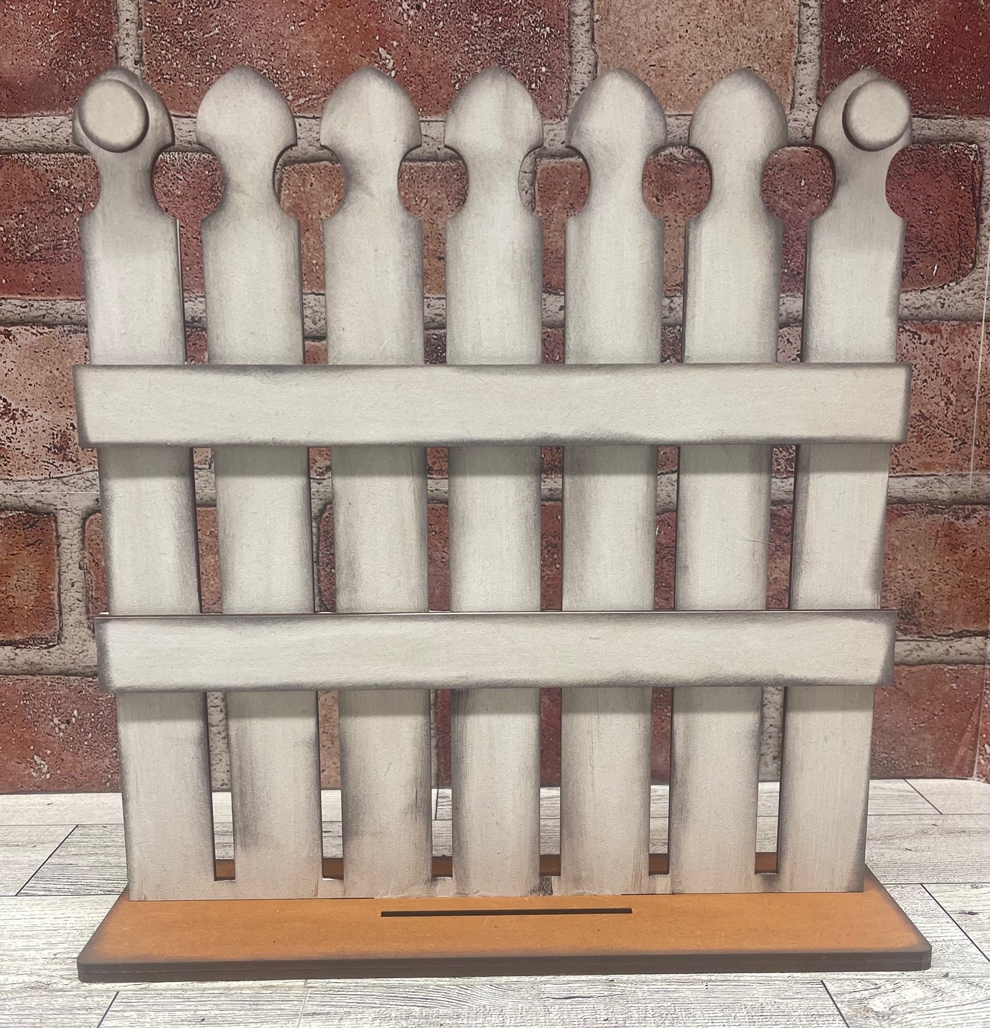 Changeable Picket Fence unpainted wood cutouts, ready for you to paint, Inserts sold separately,