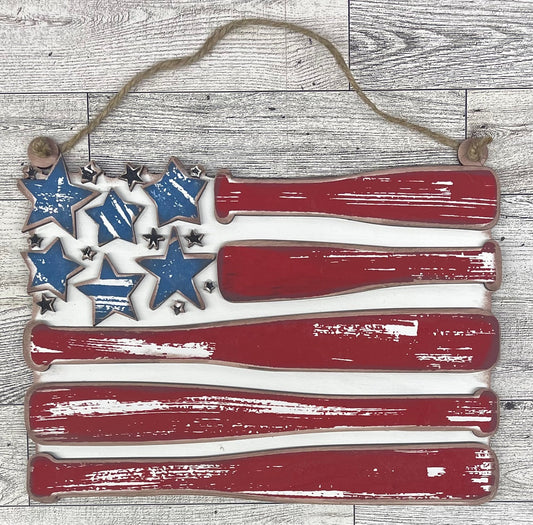 Star Spangled Batter Cutouts, unpainted wooden cutouts - ready for you to paint