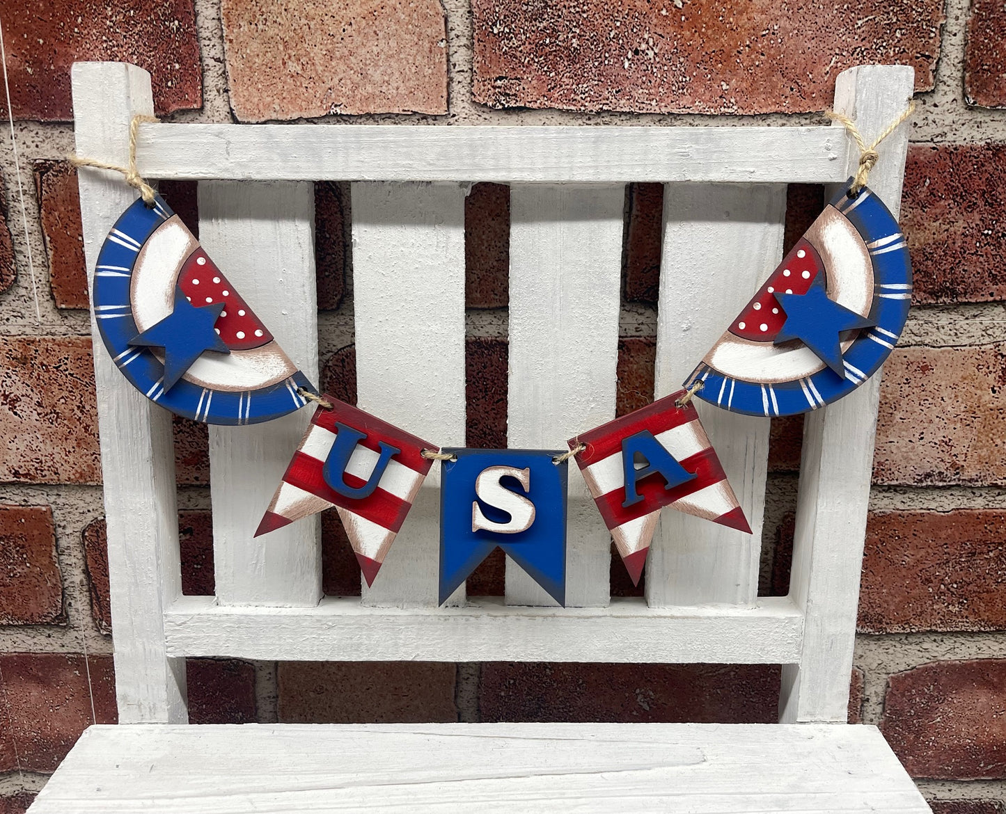 June Craft Kit - Patriotic Themed - basket and water globe not included