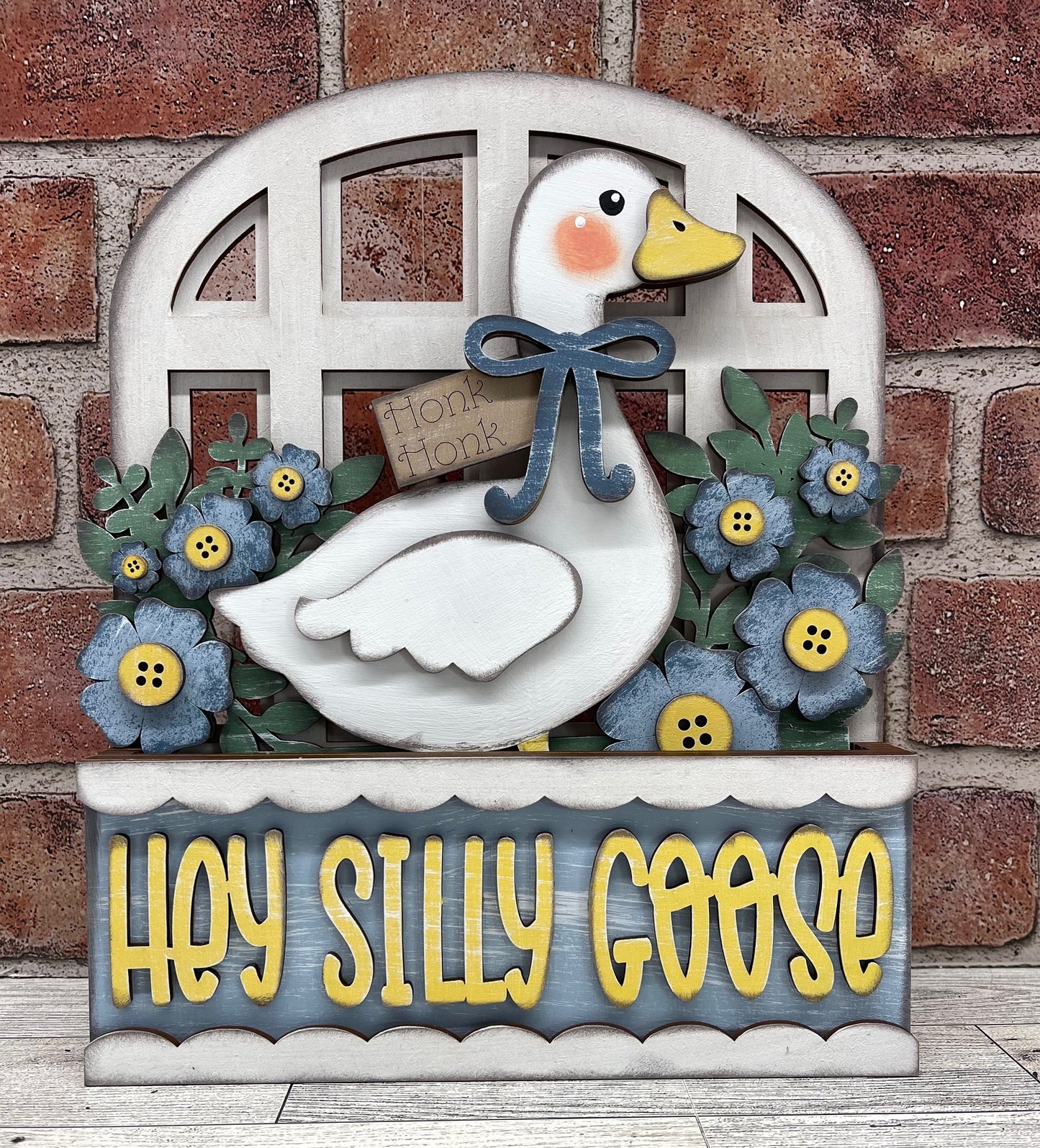 Changeable Cottage Window Box unpainted wood cutouts, ready for you to paint