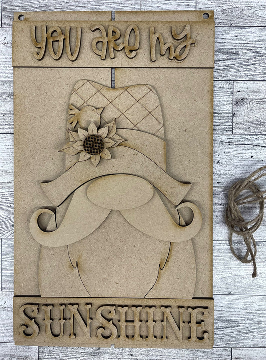You are my Sunshine Scarecrow Pallet Sign unpainted cutouts