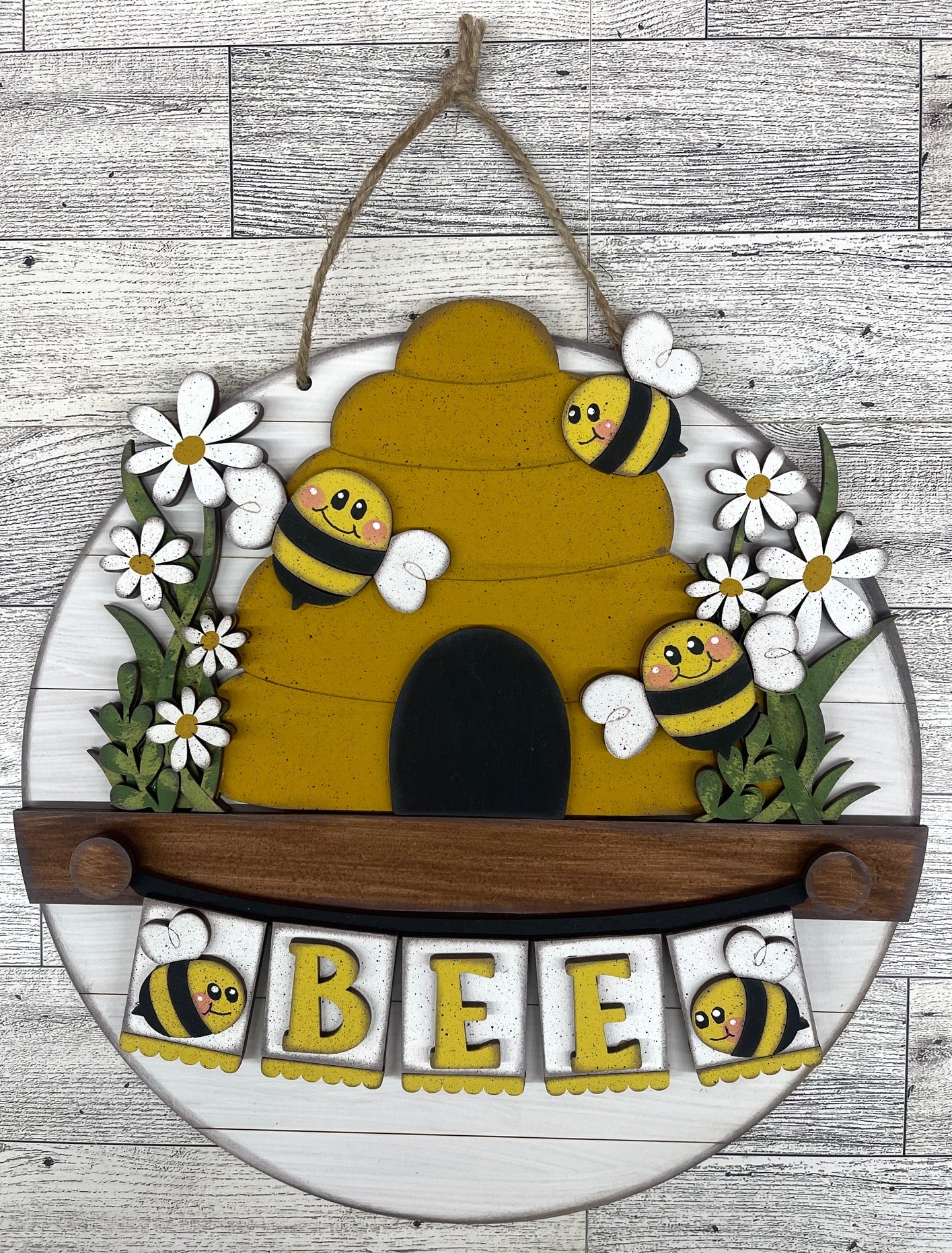 $12 Thursday Changeable Door sign that fits the pieces from the Picket Fence - unpainted wood cutouts ready for you to paint, Inserts sold separately