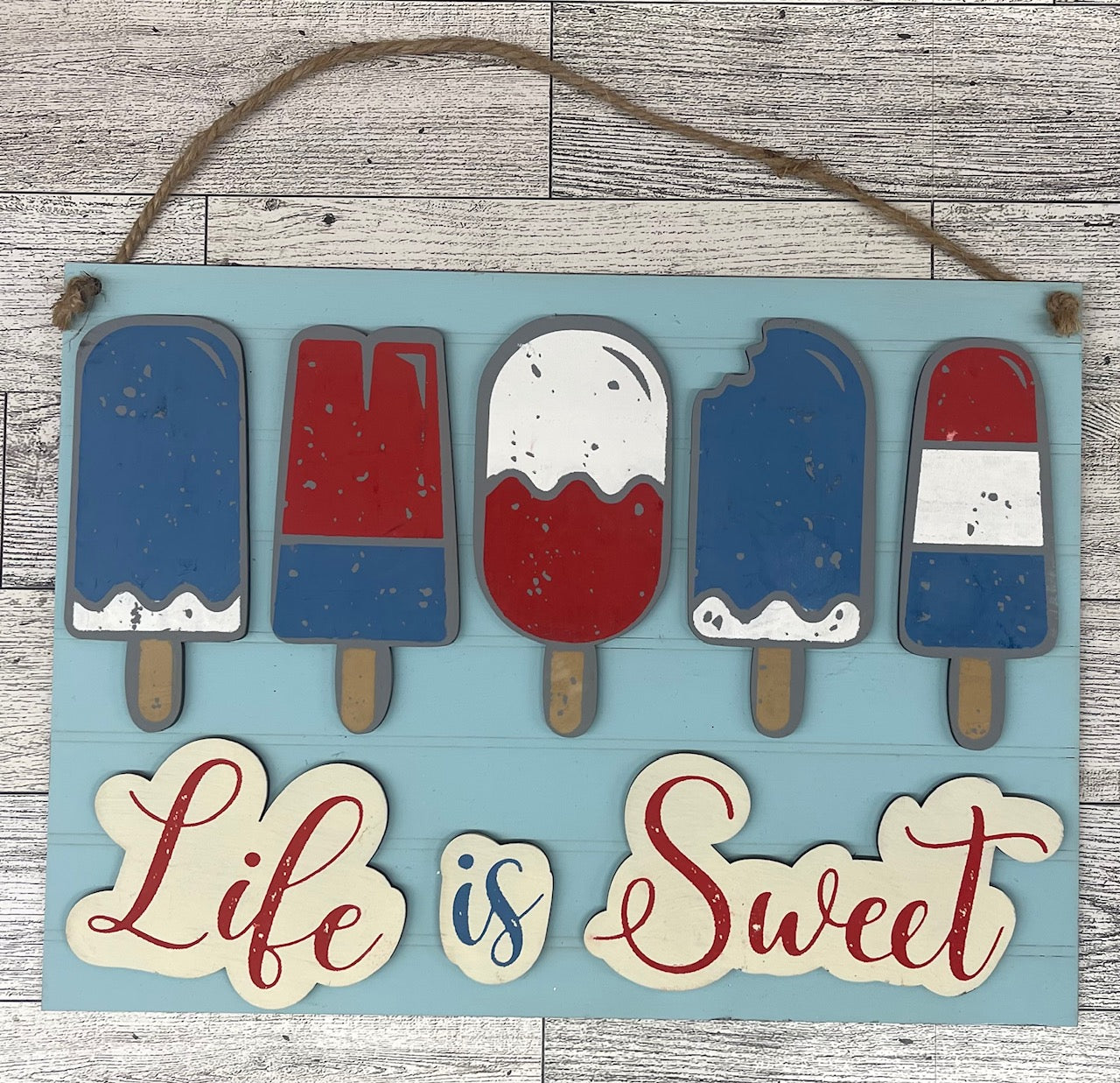Painted Life is Sweet - Popsicle Sign