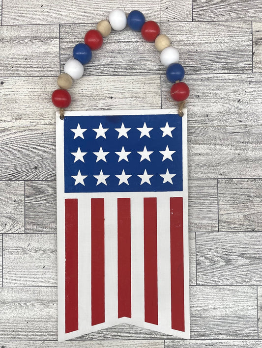 Painted Hanging Flag Sign