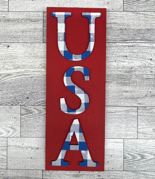Painted USA Sign