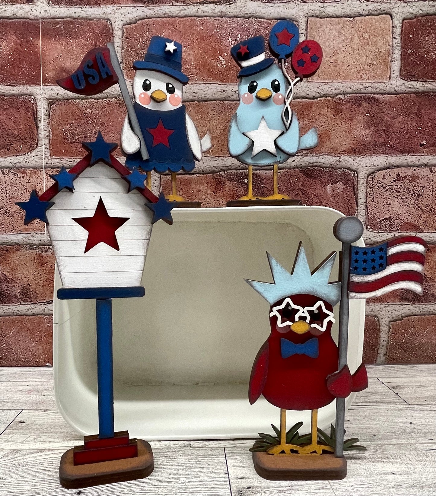 Halloween Birds and Birdhouse Standers - unpainted cutouts, ready to paint